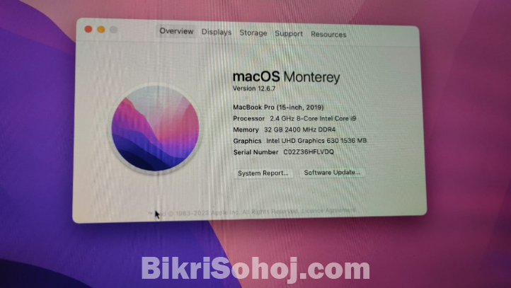 Macbook pro 2019 15